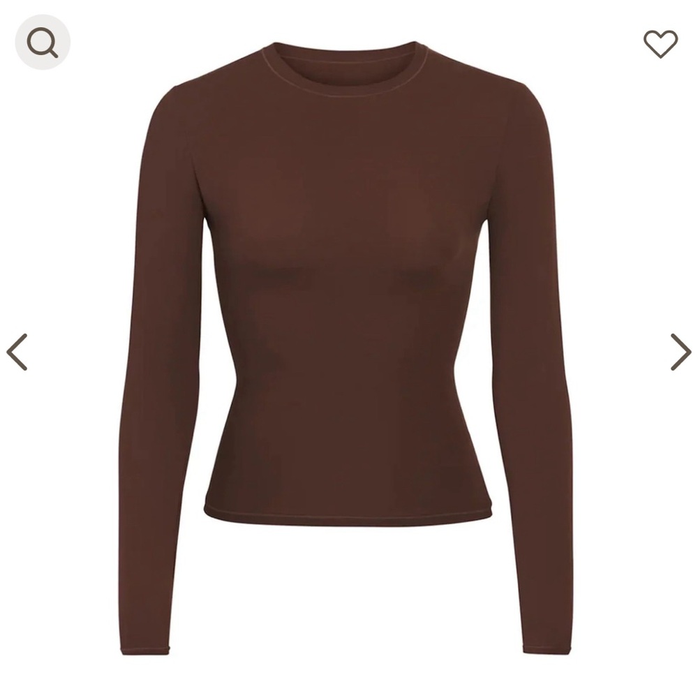 Skims Fits Everybody Cocoa size Medium Long Sleeve